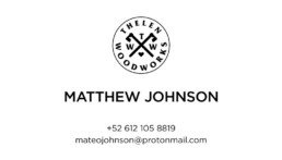 Thelen Woodworks Business Card